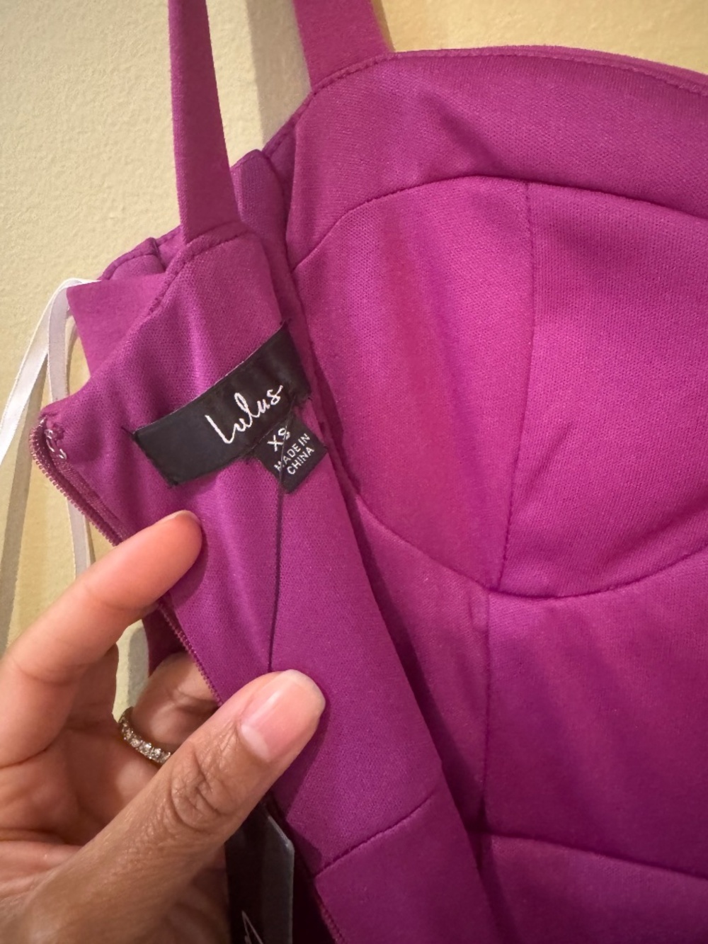 Lulus Purple Bustier Bodycon Midi Dress NWT Homecoming Wedding Guest - Picture 11 of 14